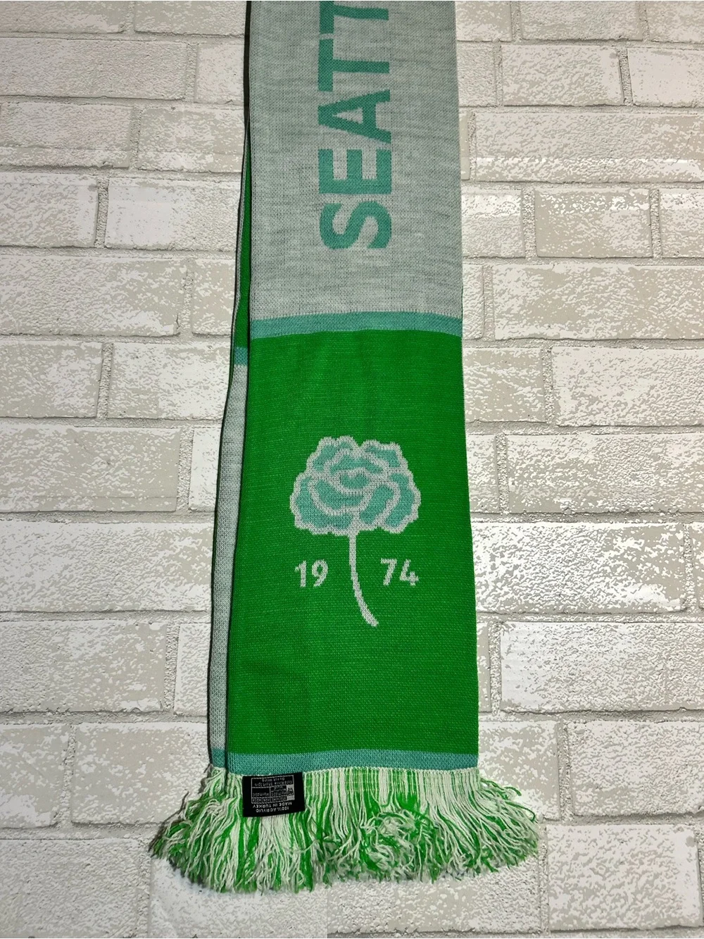 Seattle FC 'The Emerald City' Green & Gray Supporter Scarf